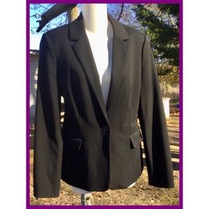 Fitted Black Blazer, sz 10